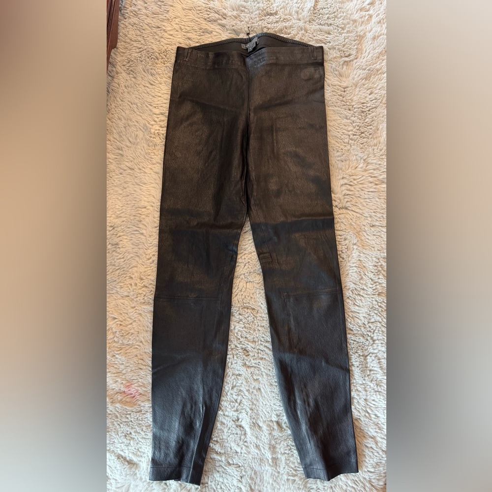 Vince Black Leather Leggings
